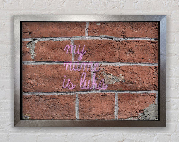 Handrawn street art Framed Print