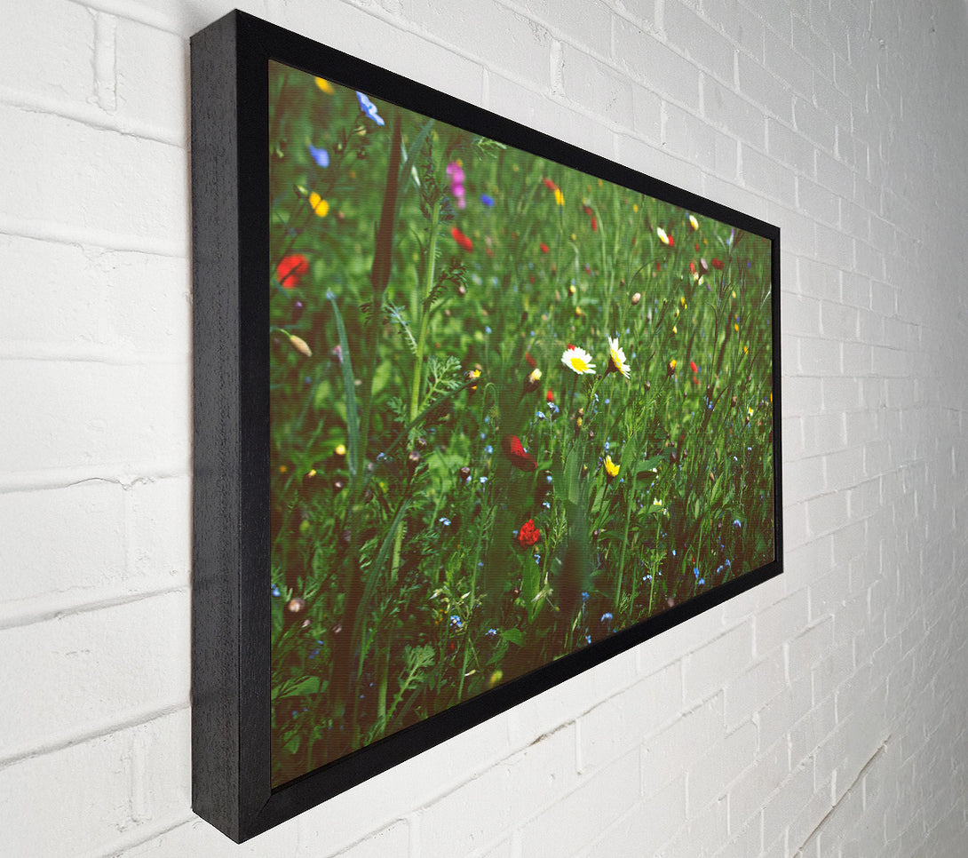  A Canvas Print of Springtime flowers greenery Canvas Wall Art