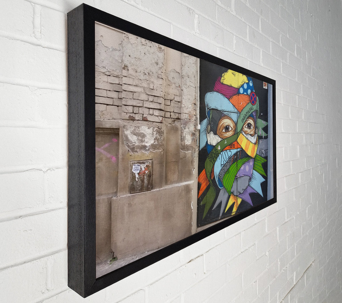  A Canvas Print of Wrapped up face art Canvas Print