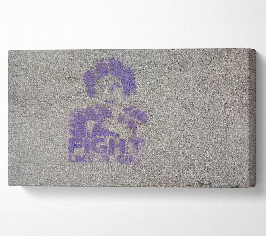 A Canvas Print of Star wars fight like a girl Canvas Art