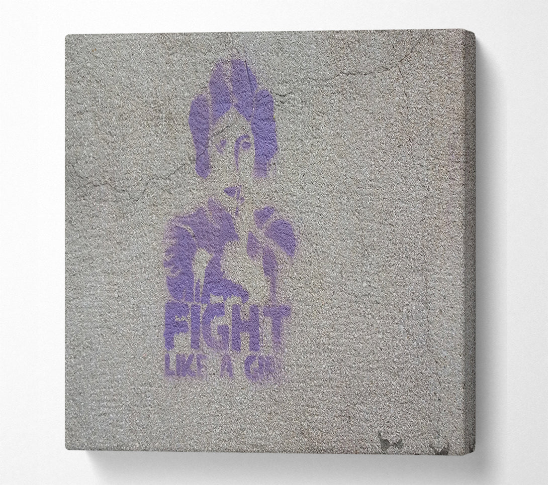  A Canvas Print of Star wars fight like a girl Canvas Art