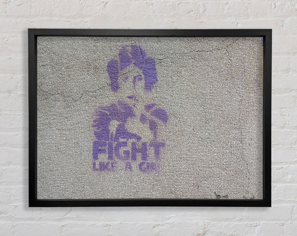 Star wars fight like a girl Framed Print