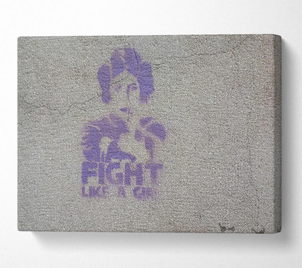  A Canvas Print of Star wars fight like a girl Canvas Art