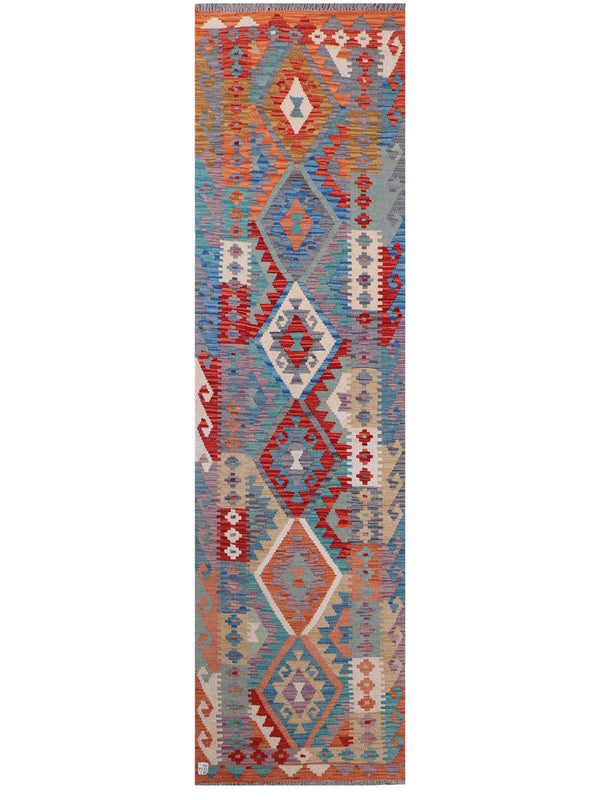 Maimana Afghanistan Kilim Runner - 301 x 81 cm