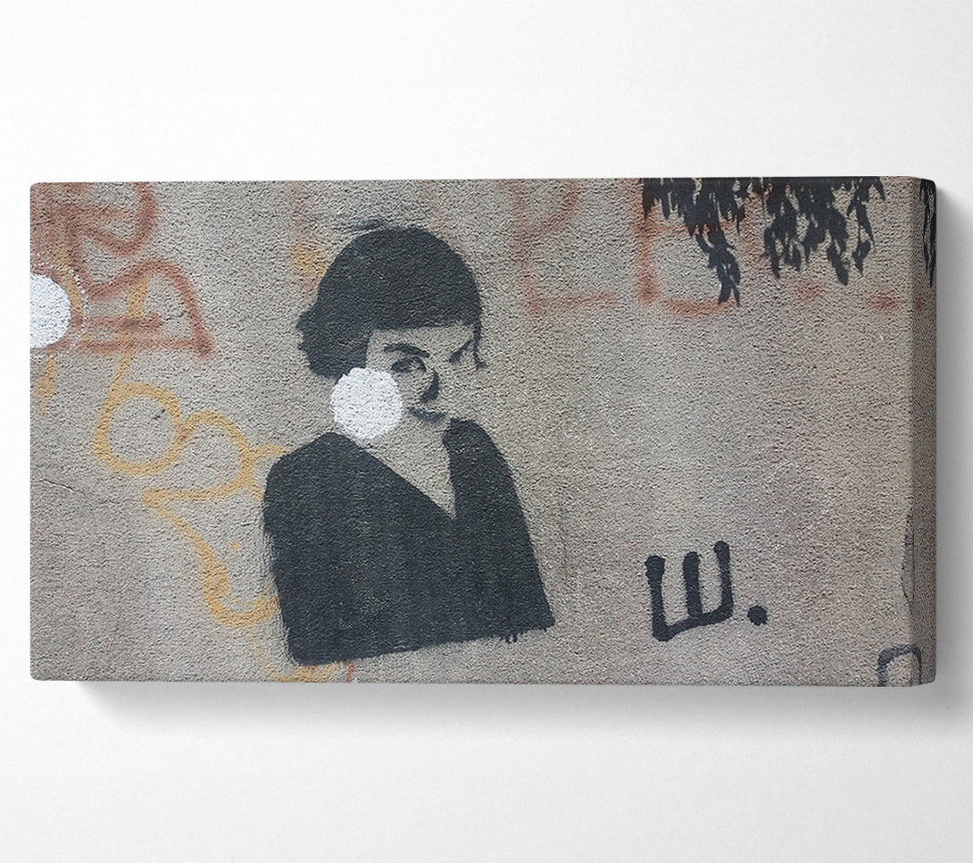  A Canvas Print of Graffiti idol Canvas Print