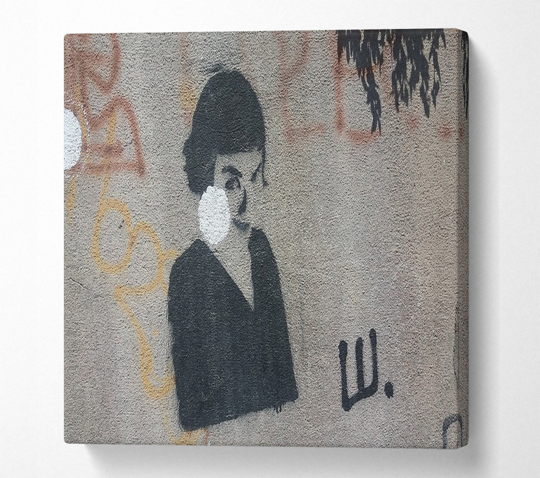  A Canvas Print of Graffiti idol Canvas Print