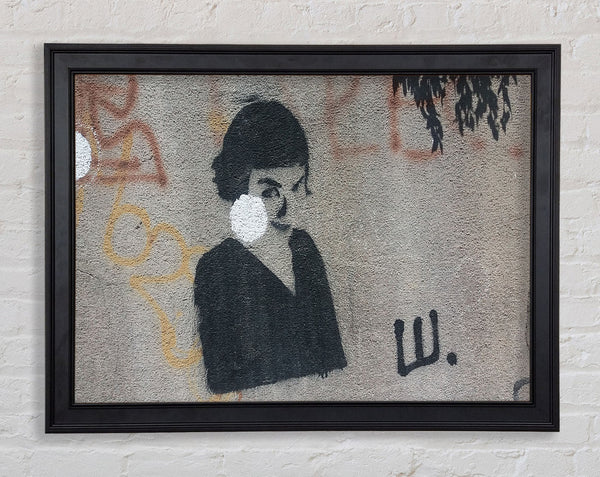 Graffiti idol Framed Print
