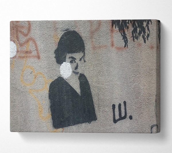  A Canvas Print of Graffiti idol Canvas Print