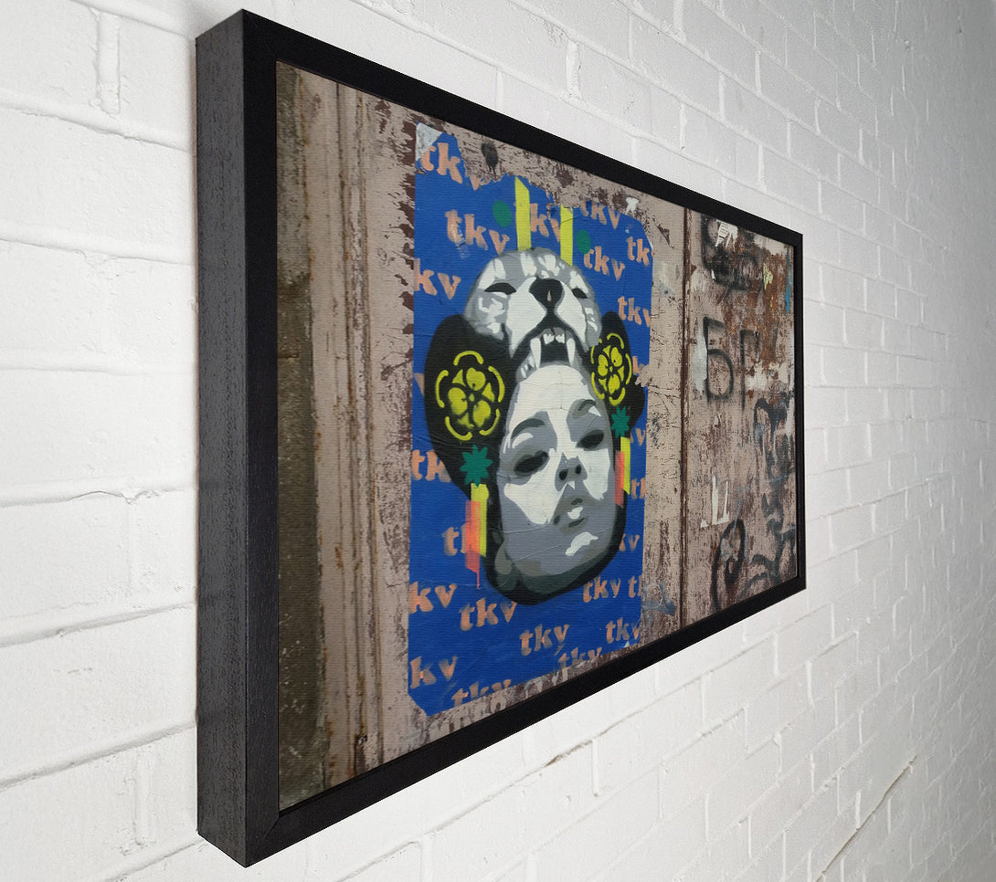  A Canvas Print of Tiger woman street Canvas Art