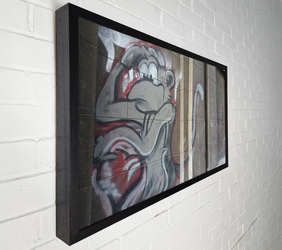  A Canvas Print of Monkey on the wall Canvas Wall Art