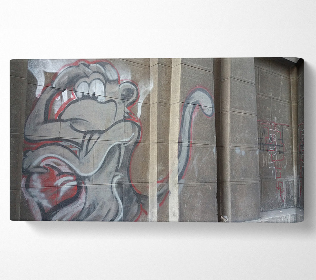  A Canvas Print of Monkey on the wall Canvas Wall Art