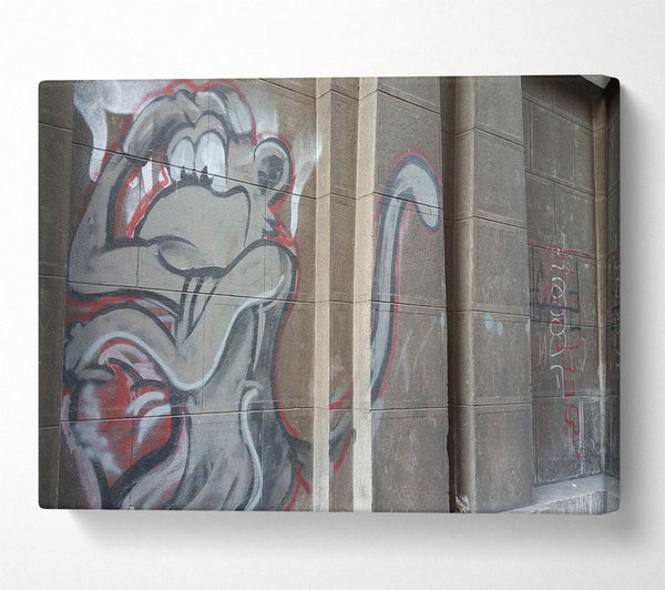  A Canvas Print of Monkey on the wall Canvas Wall Art