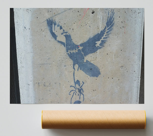 Dove Taking Off With Spider Giclee Print