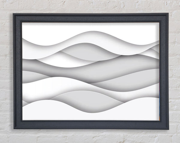 Horizontal lines of curviture Framed Print