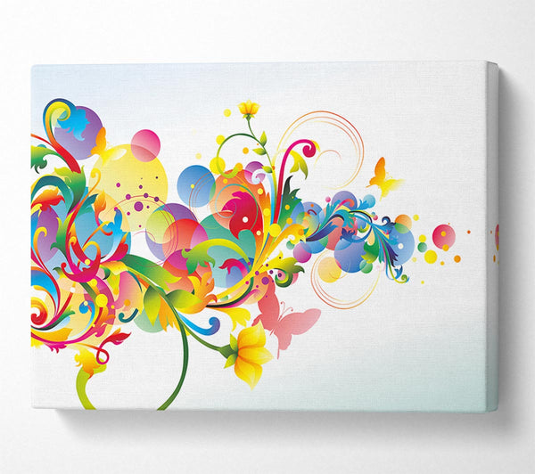  A Canvas Print of Flowing shapes of spring Canvas Art