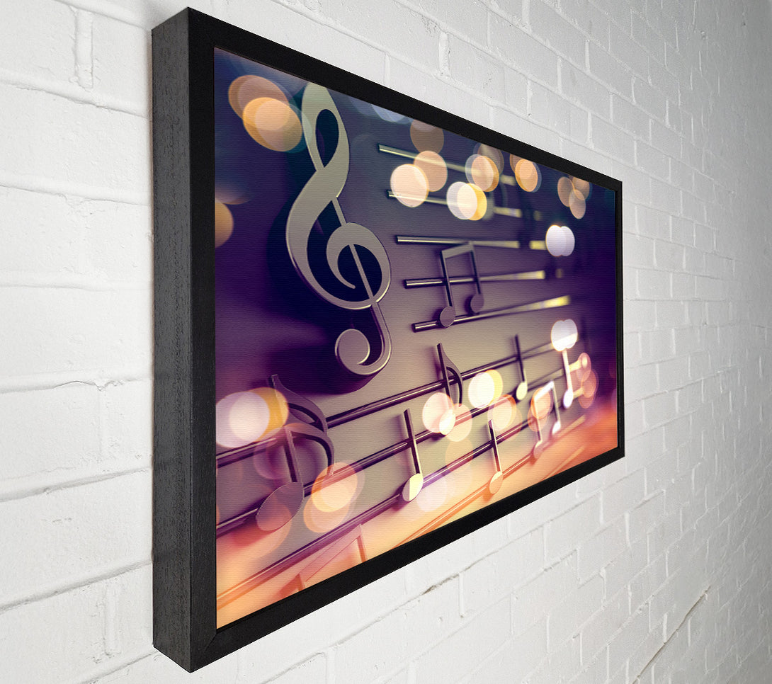  A Canvas Print of 3D Sheet music Canvas Art