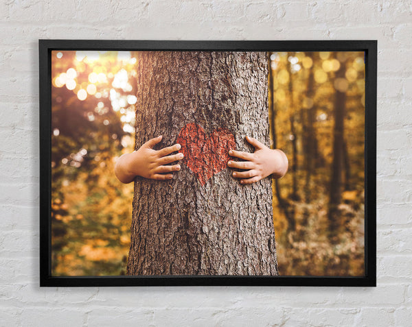 Tree hugger Framed Print