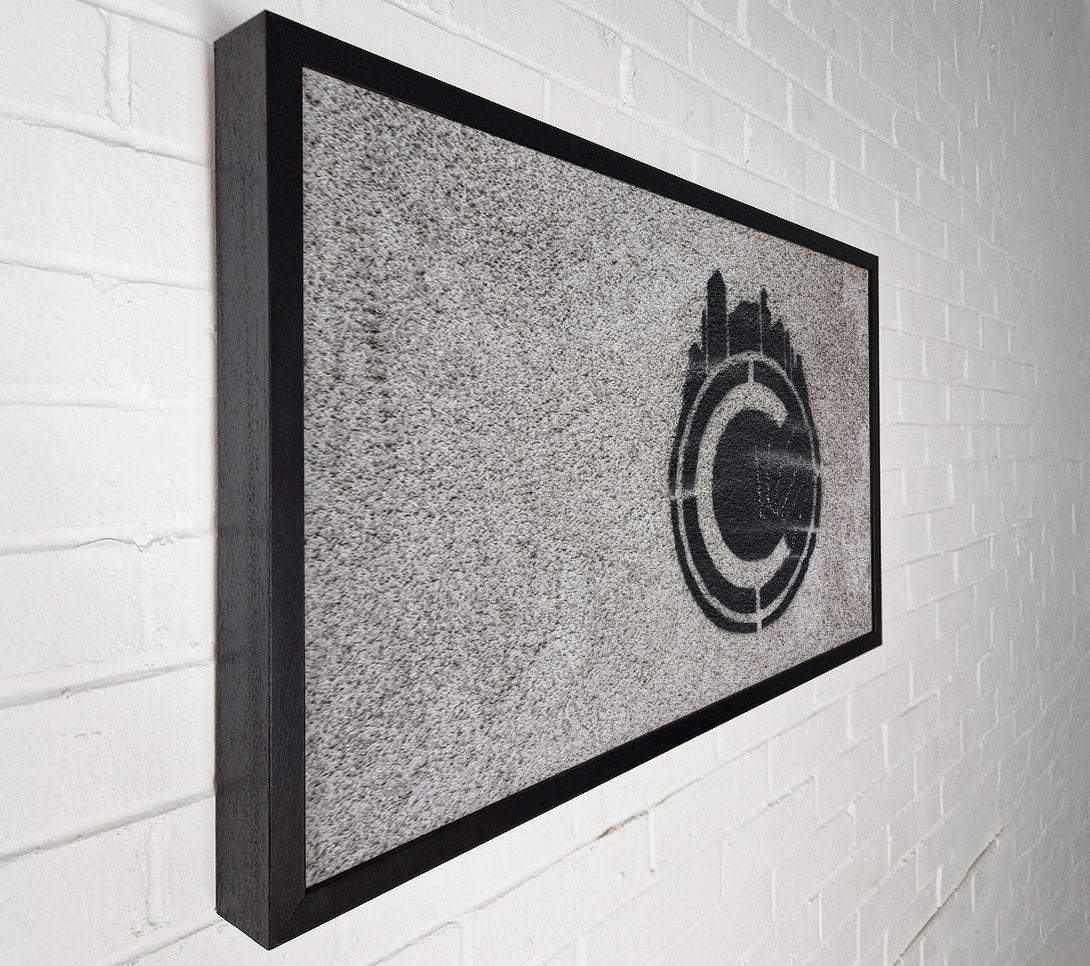 A Canvas Print of Circle spray shapes Canvas Art