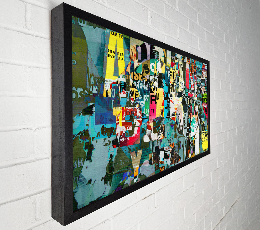  A Canvas Print of Graphic Collage Canvas Print