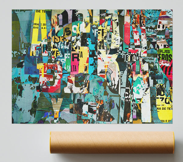 Graphic Collage Print