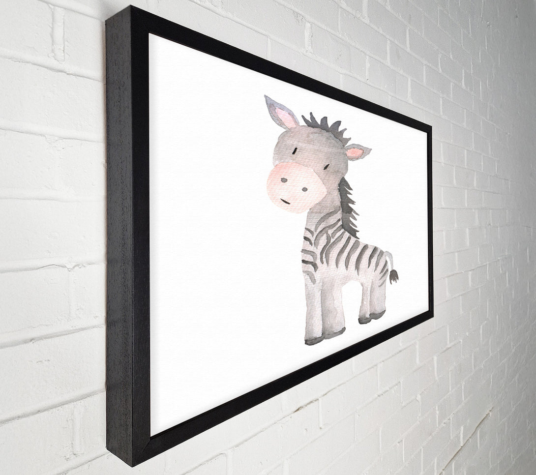 A Canvas Print of Friendly Zebra Canvas Print