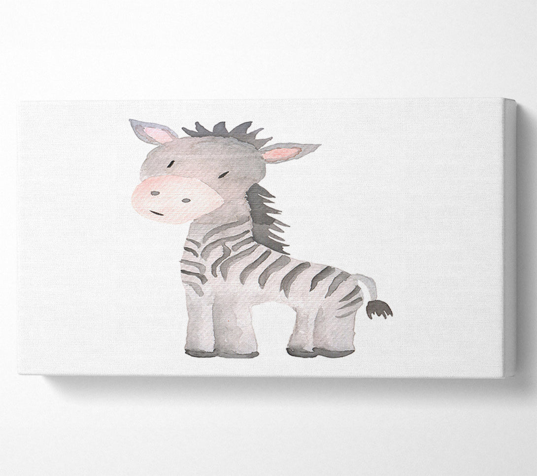  A Canvas Print of Friendly Zebra Canvas Print