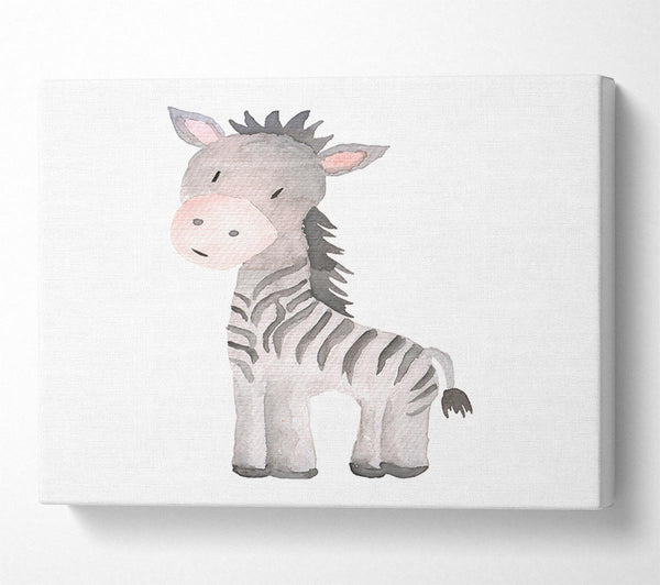 A Canvas Print of Friendly Zebra Canvas Print