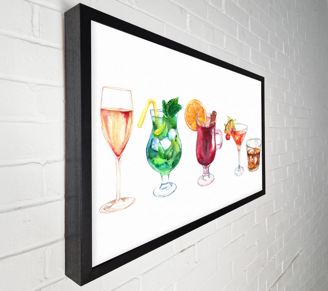  A Canvas Print of Cocktails Of Summer Canvas Wall Art