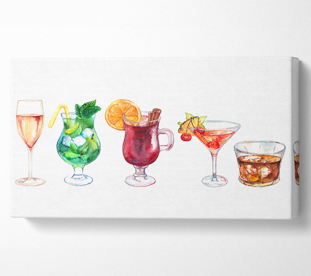  A Canvas Print of Cocktails Of Summer Canvas Wall Art