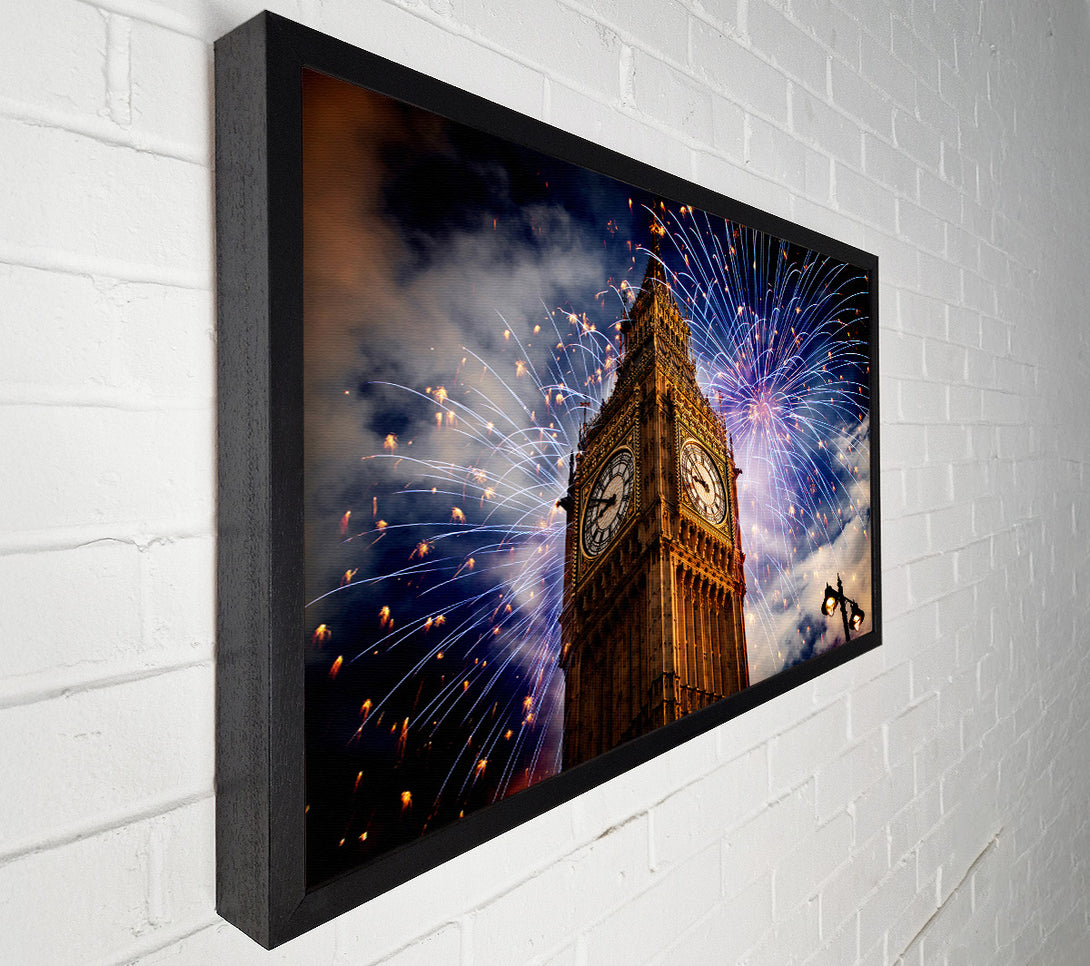  A Canvas Print of Big Ben On New Years Canvas Print