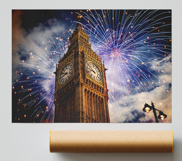 Big Ben On New Years Poster