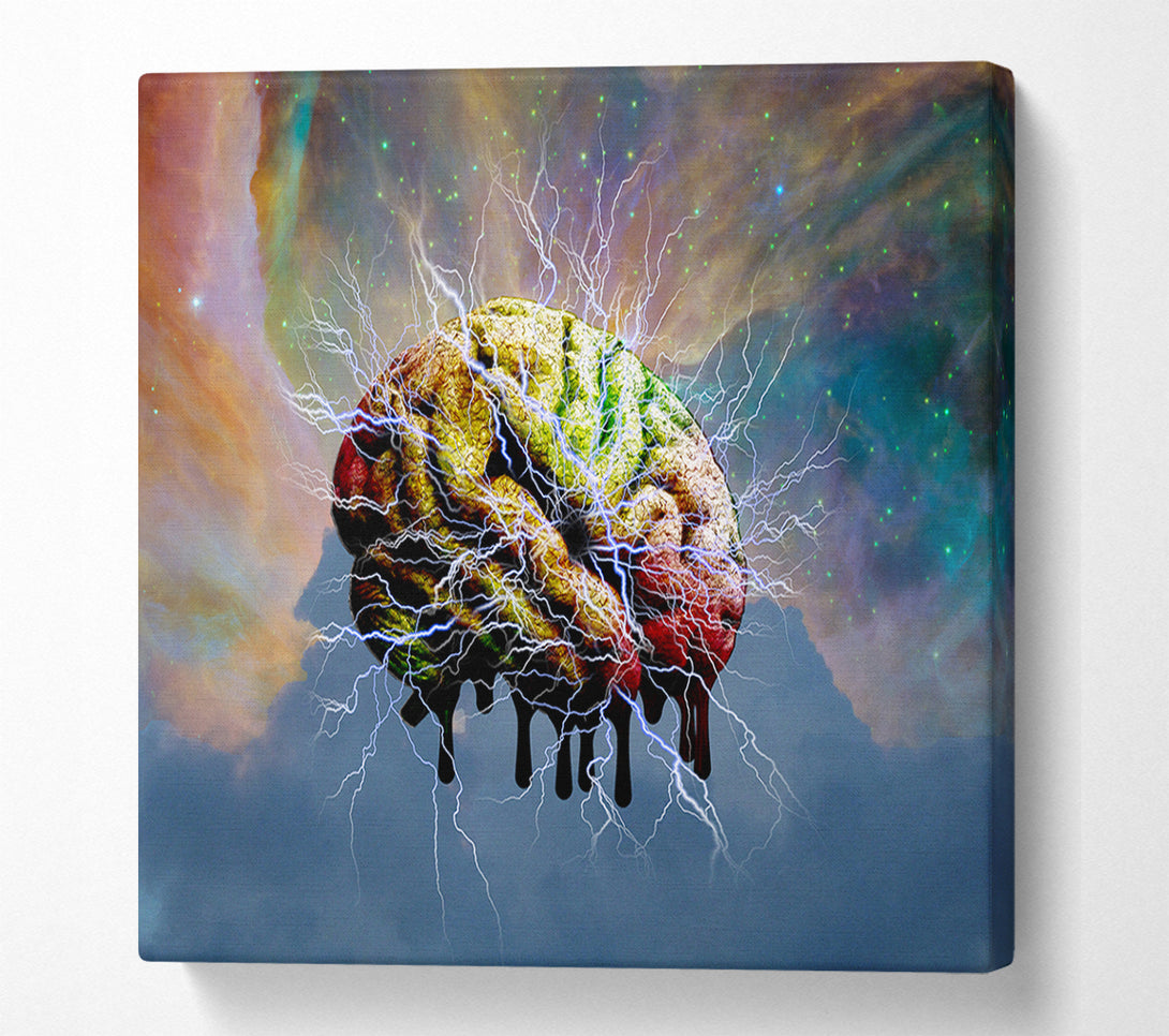  A Canvas Print of Brain Electricity Canvas Print