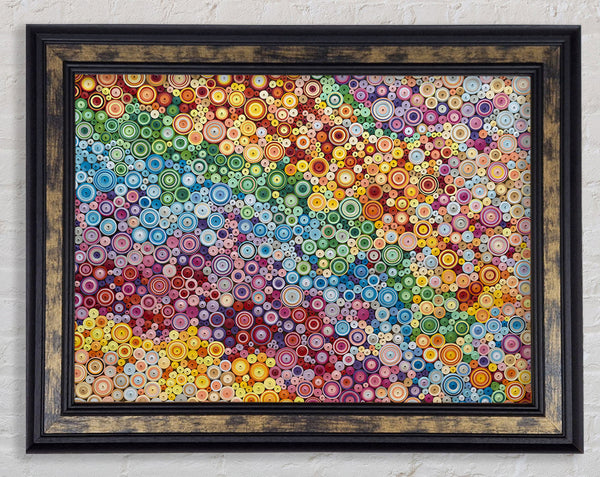 Thousands Of Beads Framed Print