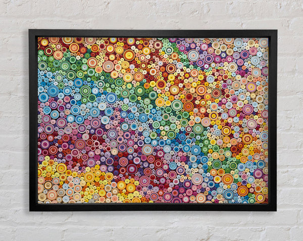 Thousands Of Beads Framed Print