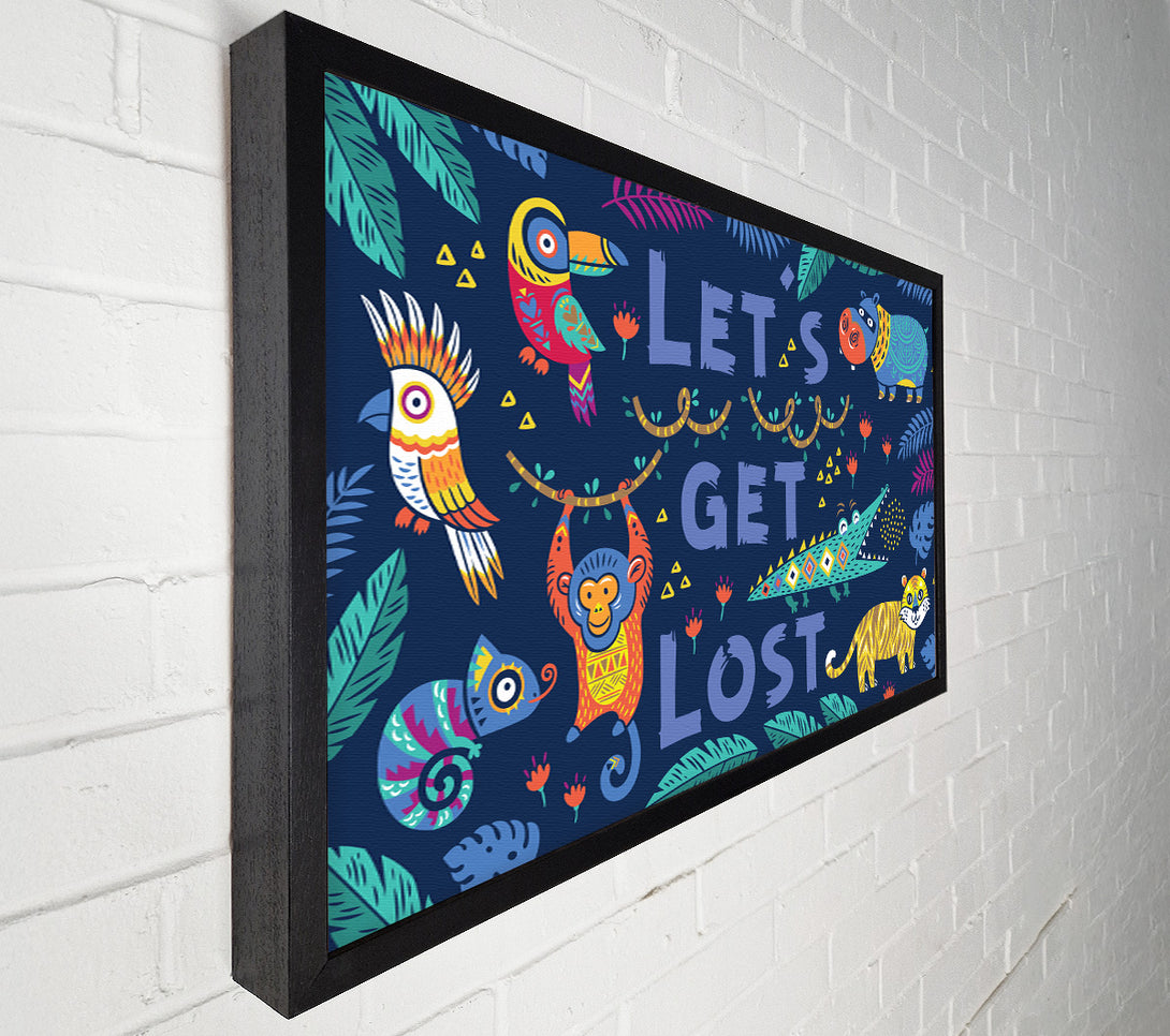  A Canvas Print of Lets Get Lost Animals Canvas Art