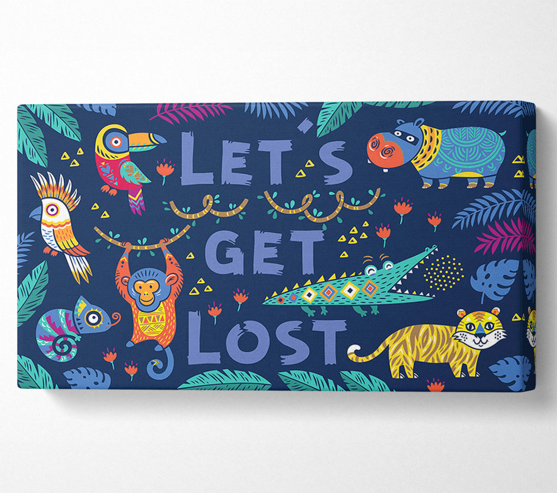  A Canvas Print of Lets Get Lost Animals Canvas Art