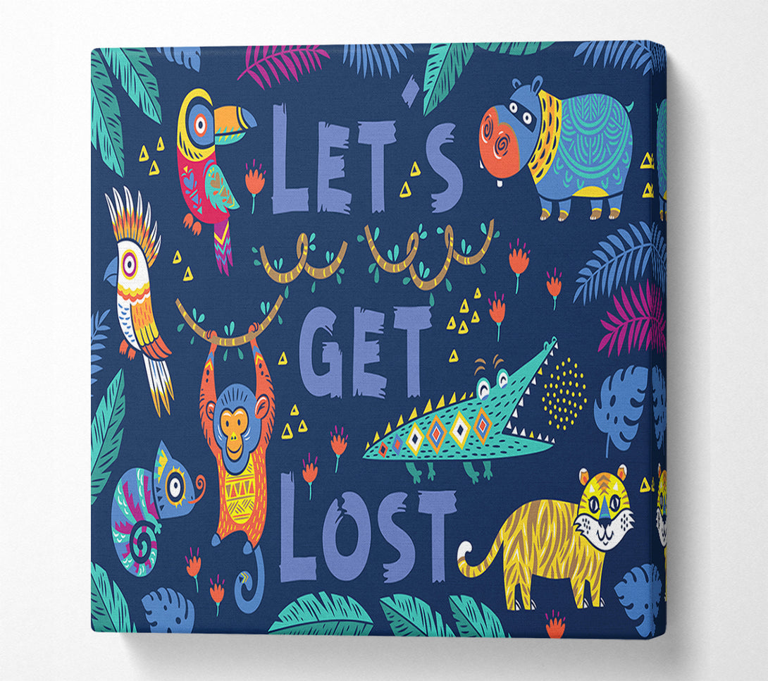  A Canvas Print of Lets Get Lost Animals Canvas Art