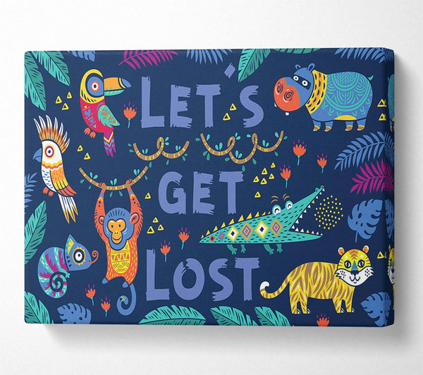  A Canvas Print of Lets Get Lost Animals Canvas Art
