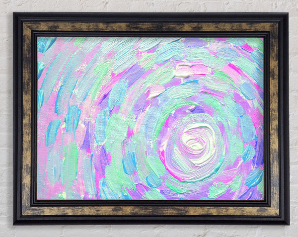 Swirl Of Strokes Framed Print