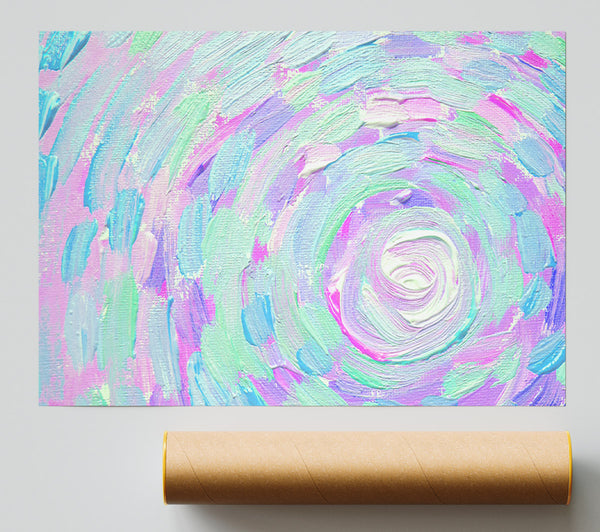 Swirl Of Strokes Poster