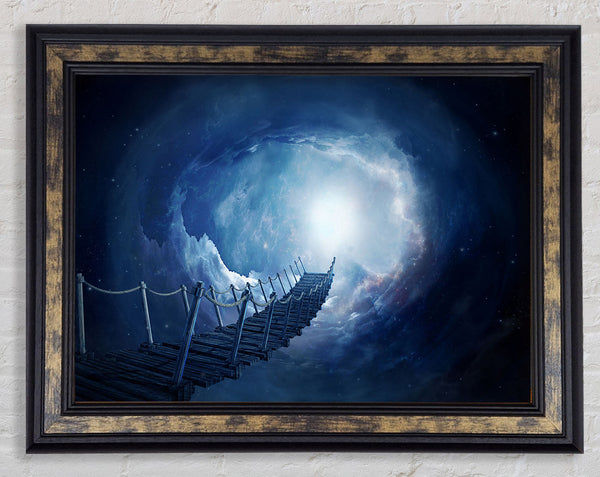 The Bridge Into The Skies Framed Print