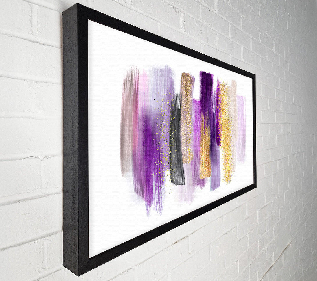  A Canvas Print of Strong Brush Strokes Glitter Canvas Art