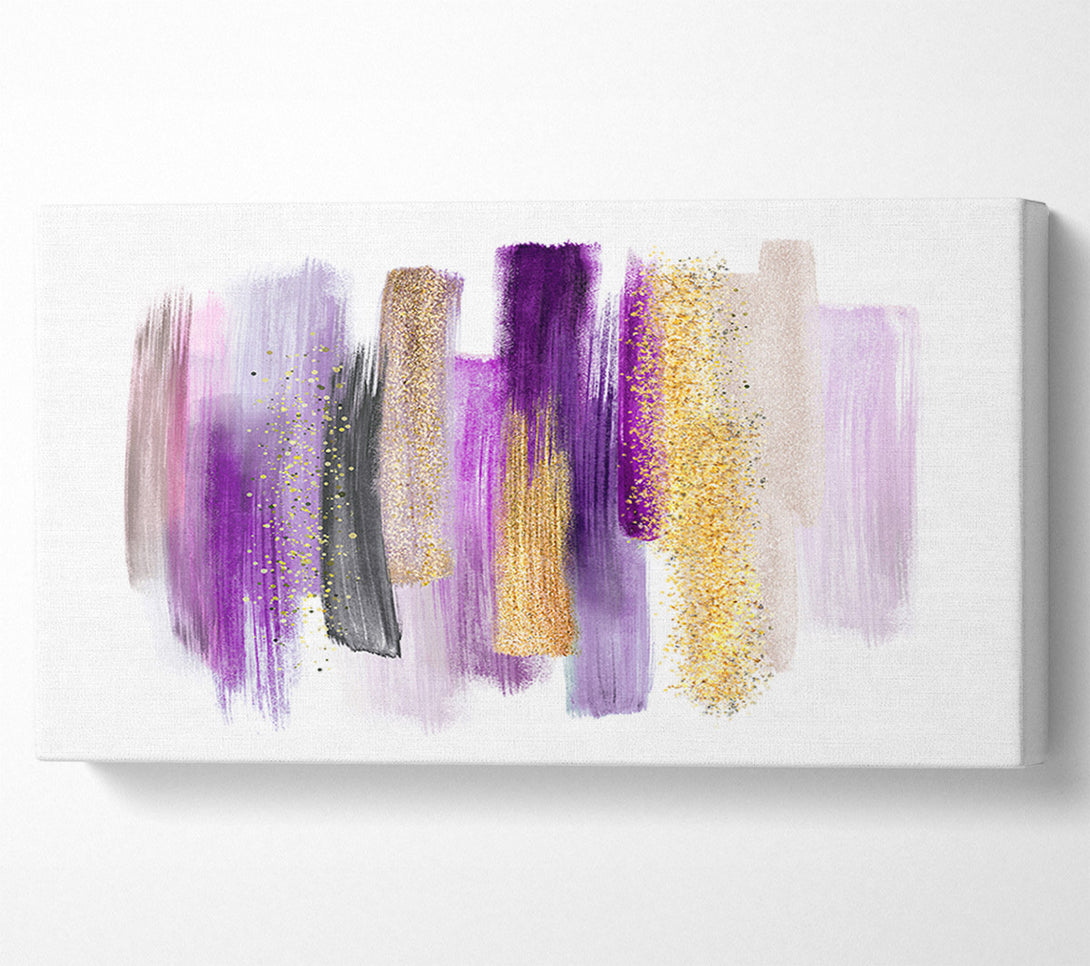  A Canvas Print of Strong Brush Strokes Glitter Canvas Art