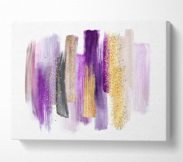  A Canvas Print of Strong Brush Strokes Glitter Canvas Art