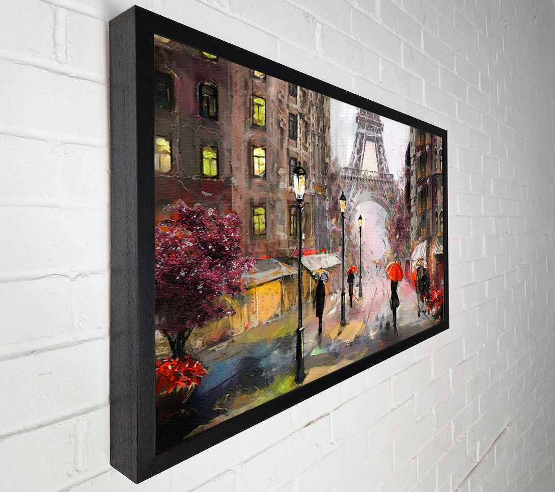  A Canvas Print of Eiffel Tower At Dusk Canvas Wall Art