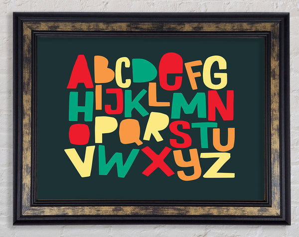 The Alphabet Modern Framed Print