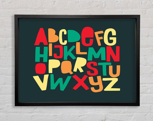 The Alphabet Modern Framed Print
