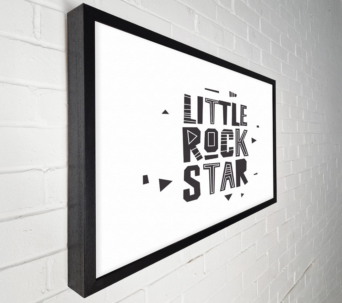  A Canvas Print of Little Rock Star Canvas Wall Art