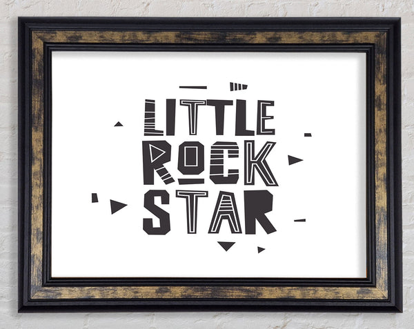 Little Rock Star Framed Print