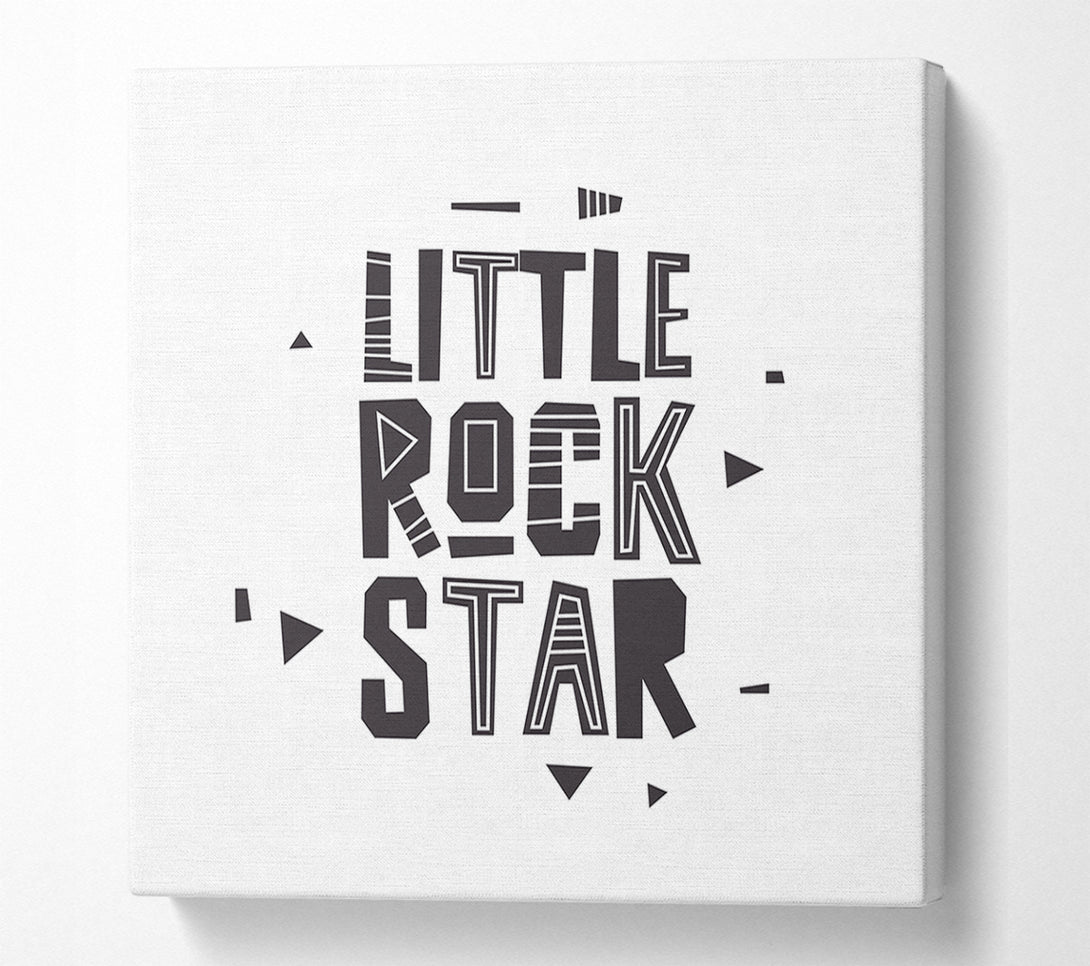  A Canvas Print of Little Rock Star Canvas Wall Art